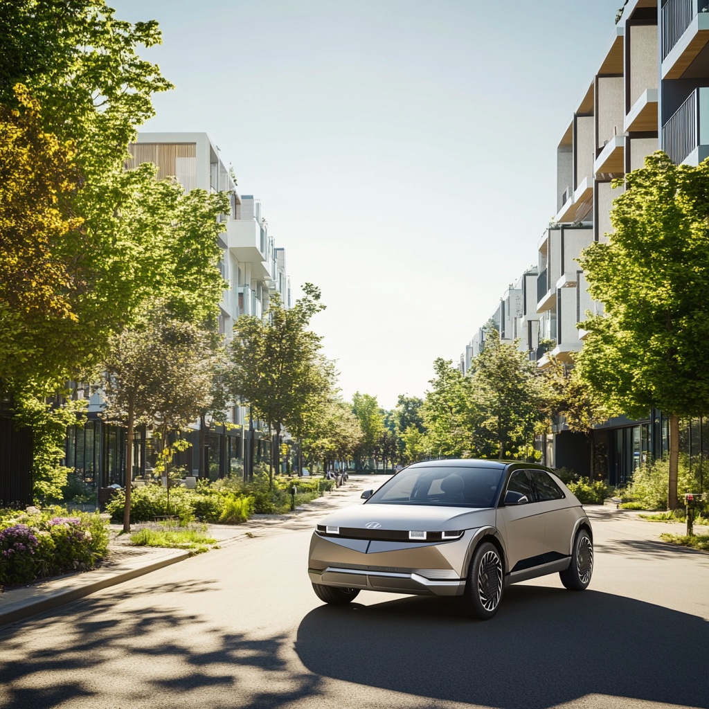 Hyundai präsentiert den Initium, ein Konzept des Ioniq 5 mit Wasserstoffantrieb. Das Fahrzeug verspricht eine Reichweite von 650 km und kurze Tankzeiten.